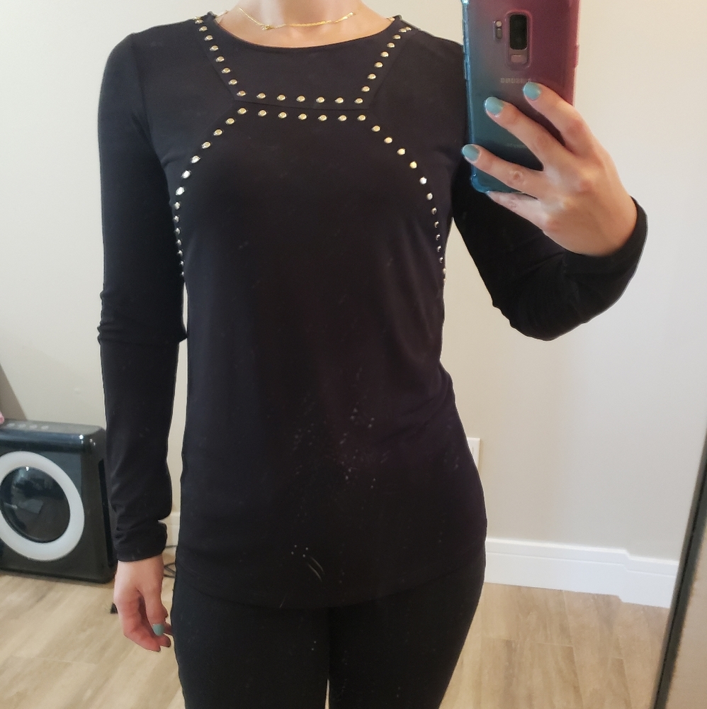 Calvin Klein Long sleeve embellished shirt